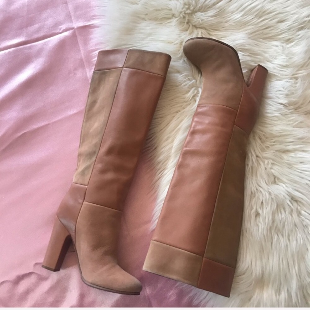 See By Chloe leather patchwork boots - Picture 4 of 7